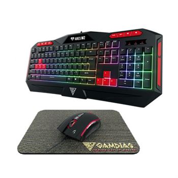 GAMDIAS ARES|M2 KEYBOARD + ZEUS|E2 MOUSE + MOUSE MAT 3 IN 1 GAMING COMBO