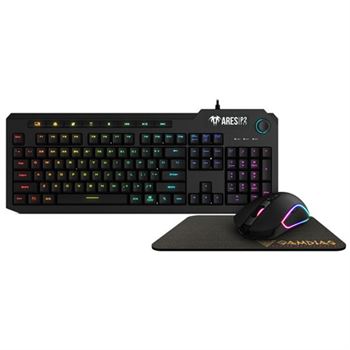 GAMDIAS ARES|P2 KEYBOARD + MOUSE + MOUSE MAT 3 IN 1 GAMING COMBO