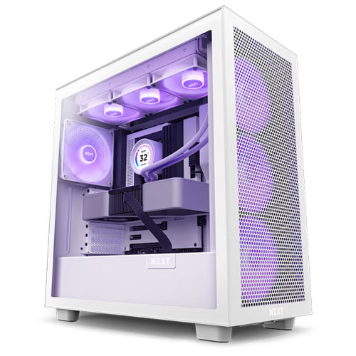 NZXT H7 Flow RGB Edition ATX Mid Tower White Case (2 Years Warranty)