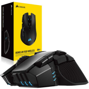 CORSAIR IRONCLAW RGB OPTICAL MOBA/MMO WIRELESS GAMING MOUSE ( 1 YEAR WARRANTY )