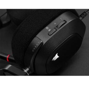 CORSAIR HS80 RGB CARBON 7.1 DOLBY USB GAMING HEADSET(1 YEAR WARRANTY)
