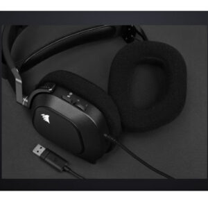 CORSAIR HS80 RGB CARBON 7.1 DOLBY USB GAMING HEADSET(1 YEAR WARRANTY)