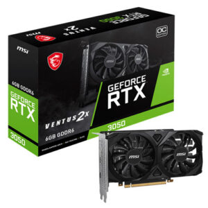 MSI GeForce RTX 3050 VENTUS 2X 6GB OC Graphics Card (3 YEARS WARRANTY)