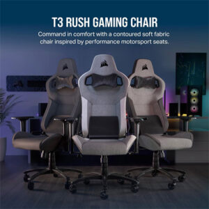 Corsair T3 Rush (2023) Charcoal Fabric Gaming Chair