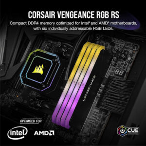 Corsair Vengeance RGB RS 8GB (1X8GB) DDR4 3600MHZ C18 MEMORY (10 Years Warranty)