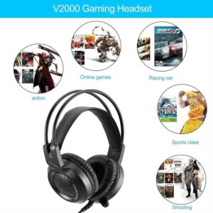 Jedel V2000 (GH-39) Headset 7.1 Channel 3.5mm GAMING HEADSET