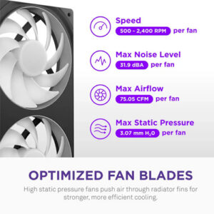 NZXT Kraken Core 360 (360mm) CPU Liquid Cooler Black (6 Years Warranty)