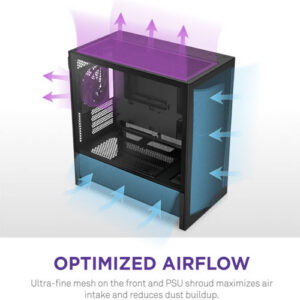 NZXT H3 Flow Edition (2025) ATX Mid Tower Black Case (2 Years Warranty)