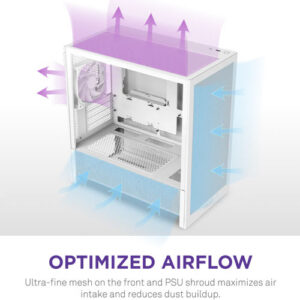 NZXT H3 Flow Edition (2025) ATX Mid Tower White Case (2 Years Warranty)