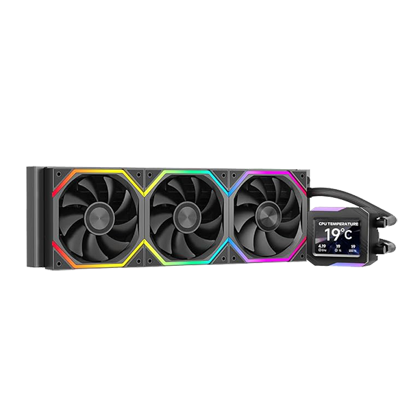 ASTROSHELL V2G 360 ARGB WATER COOLING CPU COOLER 2000RPM | Customizable LCD Digital Display Screen