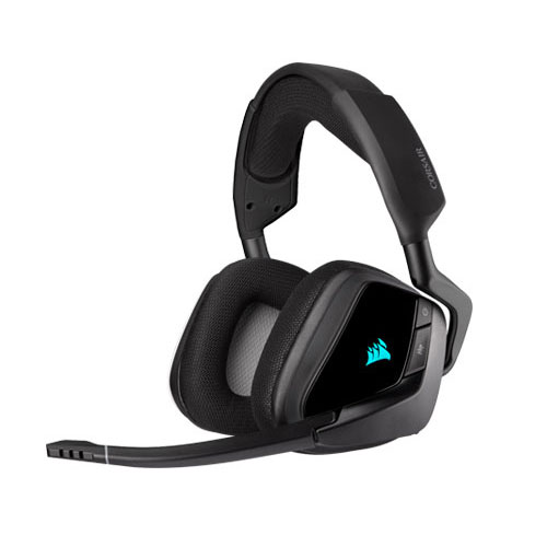 CORSAIR VOID ELITE RGB WIRELESS PREMIUM GAMING HEADSET WITH 7.1 SURROUND SOUND – CARBON (3 YEARS WARRANTY)