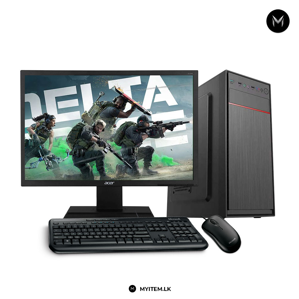 Full Set PC Intel Core I5 7TH GEN | DDR4 8GB RAM | 128GB SSD | 500GB HDD | 19” LED Monitor