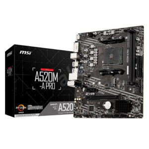 MSI A520M-A PRO BRAND NEW MOTHER BOARD ( 3 YEARS WARRANTY)