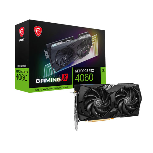 MSI GEFORCE RTX 4060 GAMING X 8GB GDDR6X GRAPHICS CARD(3 YEARS WARRANTY)