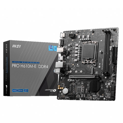MSI PRO H610M-E DDR4 MOTHERBOARD ( 3 YEARS WARRANTY)