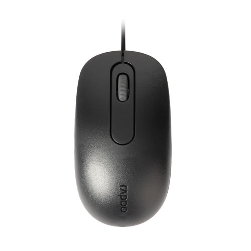 RAPOO N200 WIRED 1600 DPI USB OPTICAL MOUSE ( 1 YEAR WARRANTY )