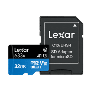Lexar® High-Performance 633x microSDHC™/microSDXC™ UHS-I Cards