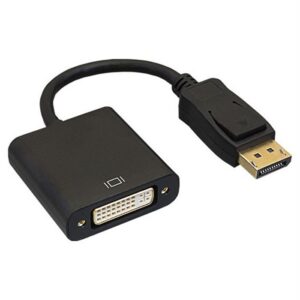 DisplayPort Male to DVI-D Female Adapter Cable with Latches 6.3"