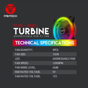 FANTECH 302 TYPHOON RGB FAN 3n1 (Copy)