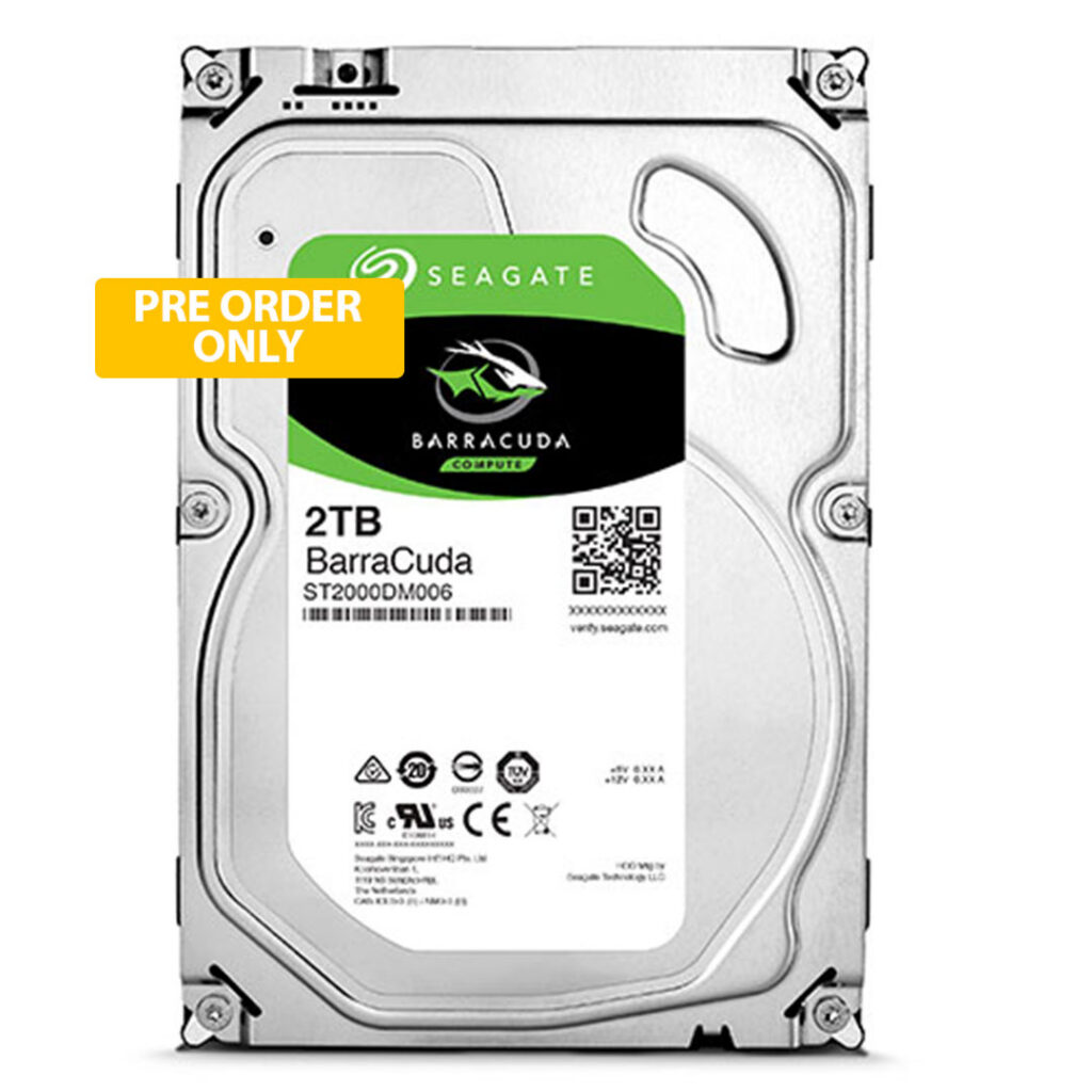 Seagate BarraCuda 2TB Desktop Internal Hard Drive HDD (2-Year Warranty)