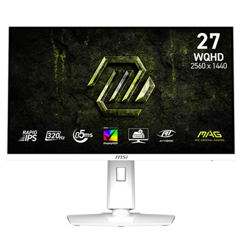 MSI MAG 274QRFW X32 27″ Inch WQHD (2560 X 1440) 320HZ IPS AMD FreeSync White Gaming Monitor (3 Years Warranty)