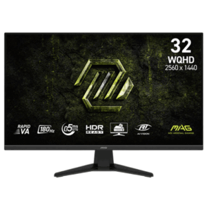 MSI MAG 325QF E18V 31.5" WQHD 180Hz 0.5ms Adaptive-Sync Gaming Monitor (3-Year Warranty)